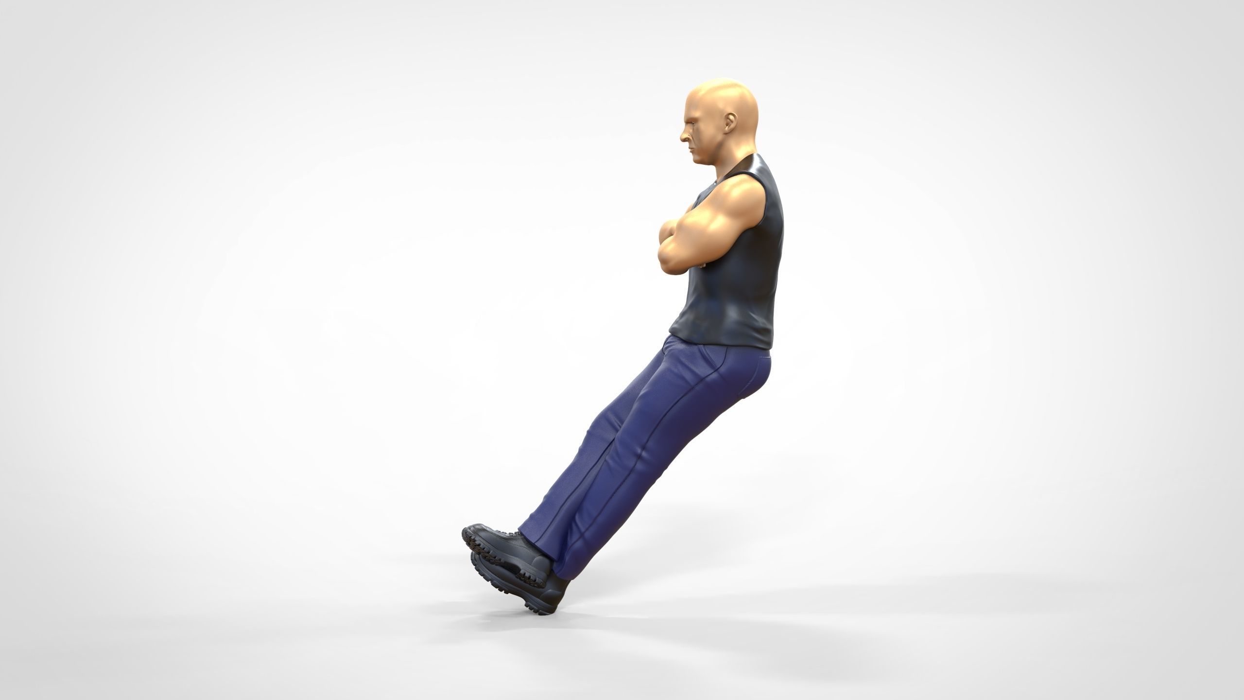 N2 F9 Dominic Toretto Vin Diesel in fast and furious 3D print model_8
