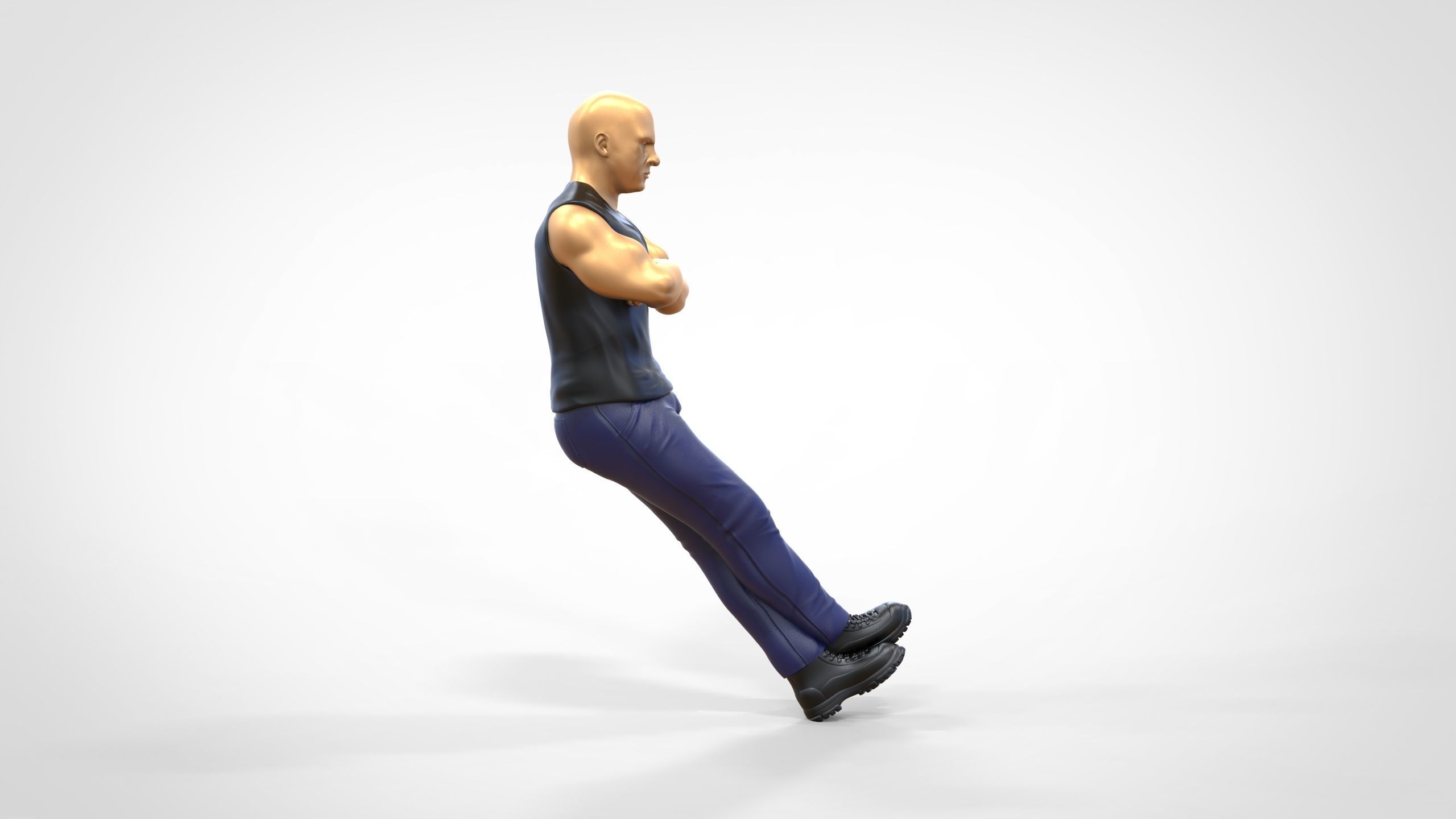 N2 F9 Dominic Toretto Vin Diesel in fast and furious 3D print model_26