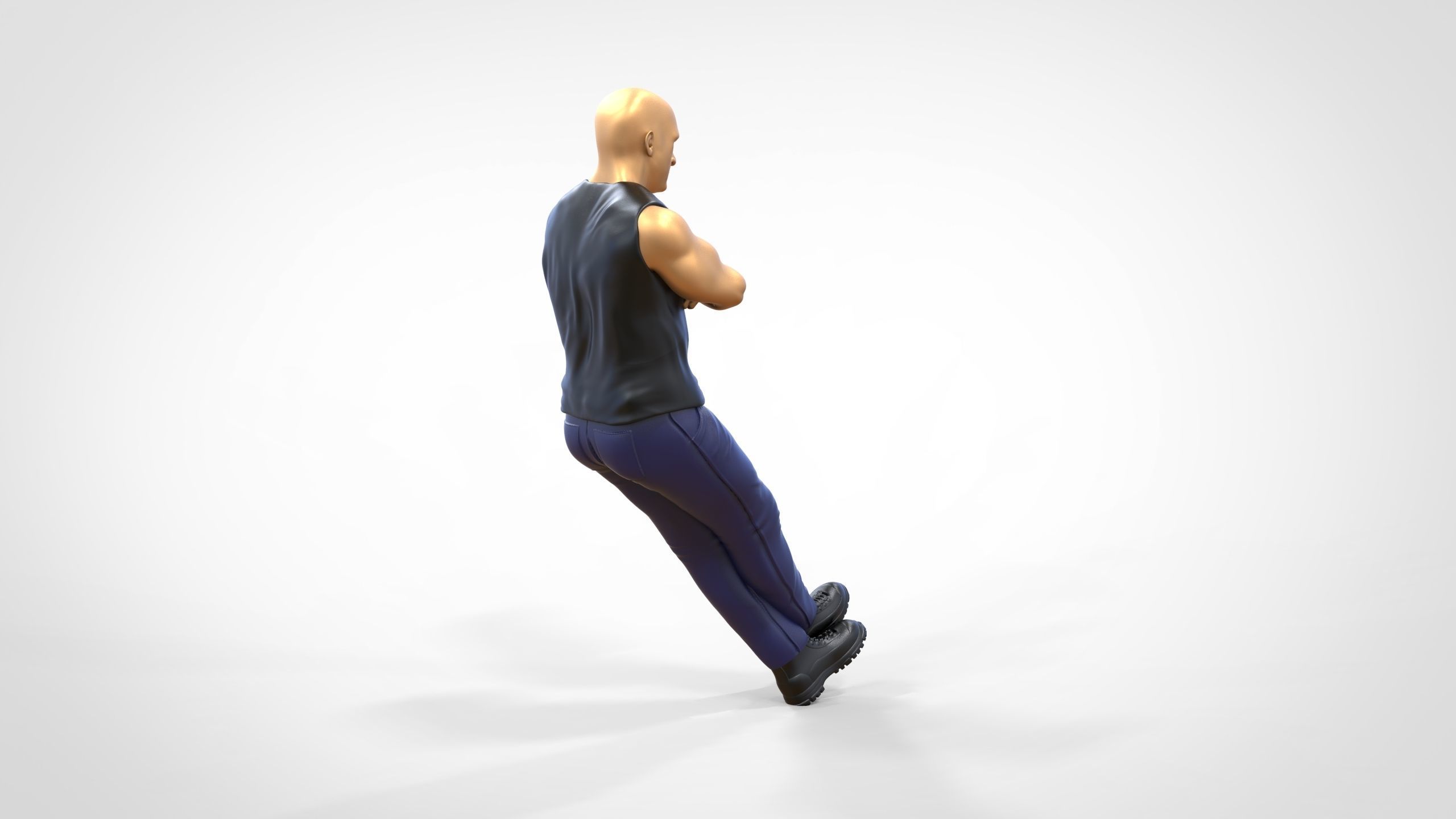 N2 F9 Dominic Toretto Vin Diesel in fast and furious 3D print model_22