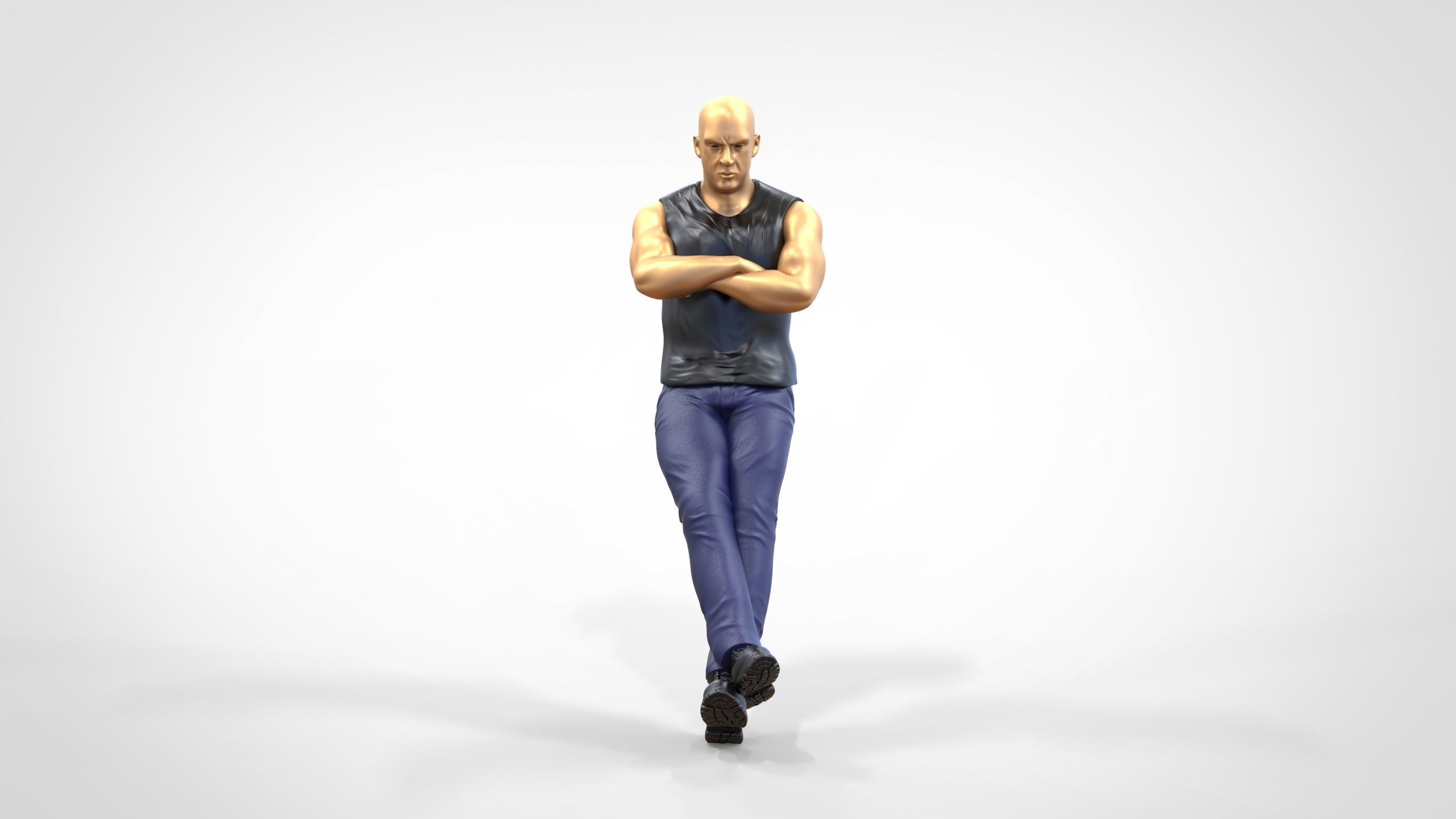 N2 F9 Dominic Toretto Vin Diesel in fast and furious 3D print model_35