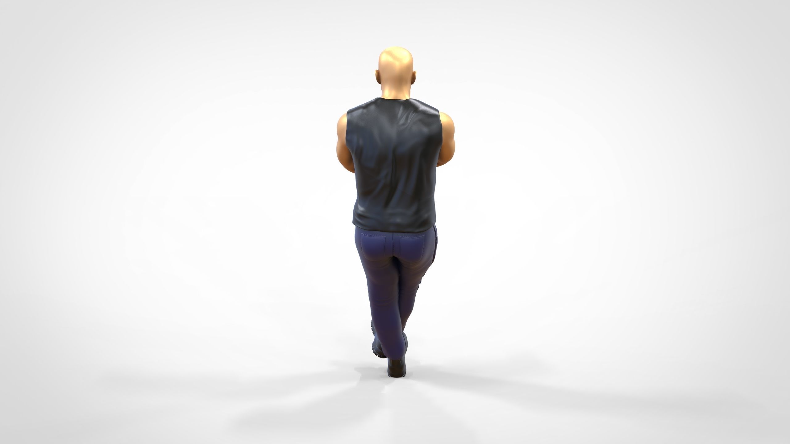 N2 F9 Dominic Toretto Vin Diesel in fast and furious 3D print model_17