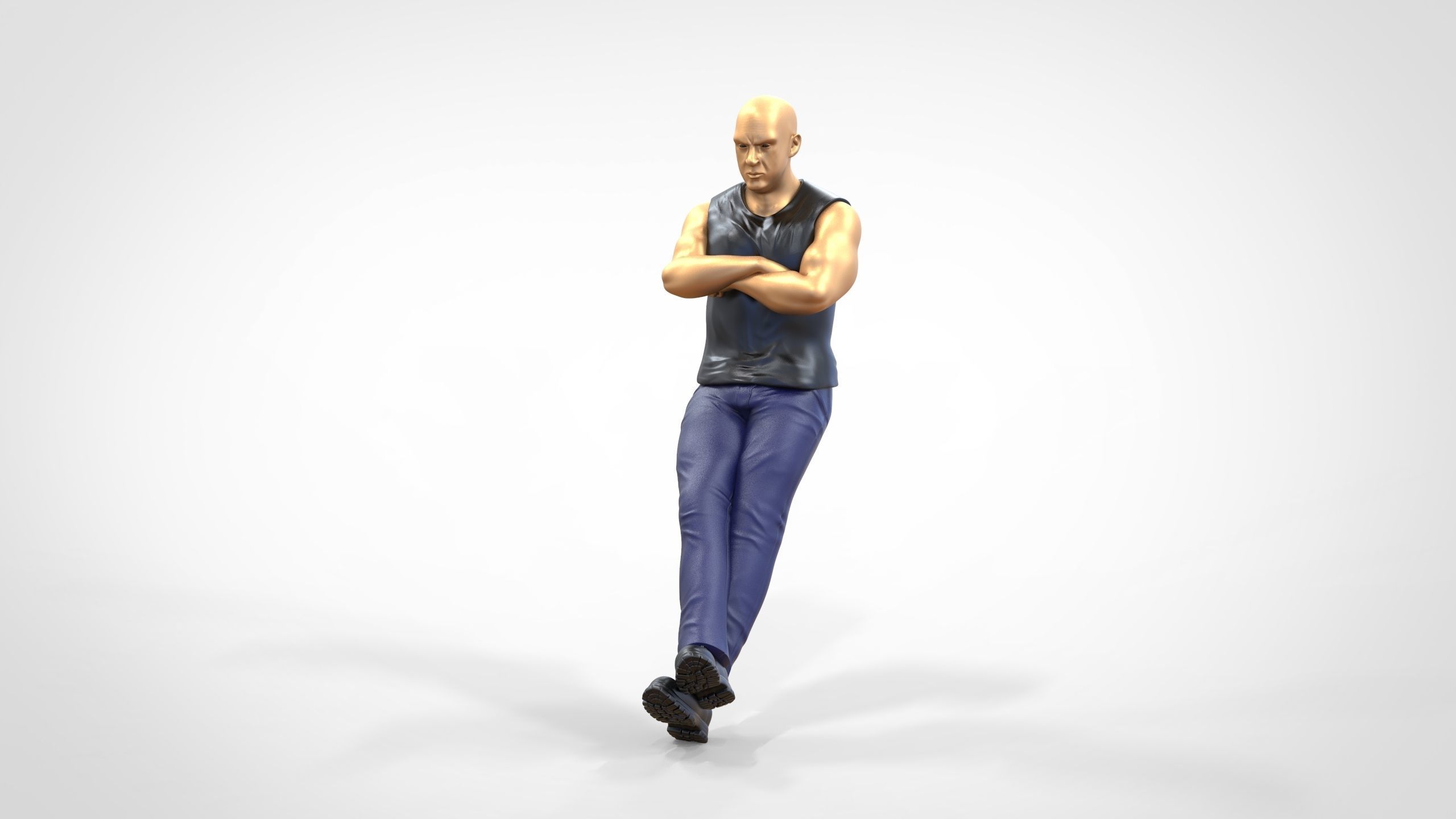 N2 F9 Dominic Toretto Vin Diesel in fast and furious 3D print model_1