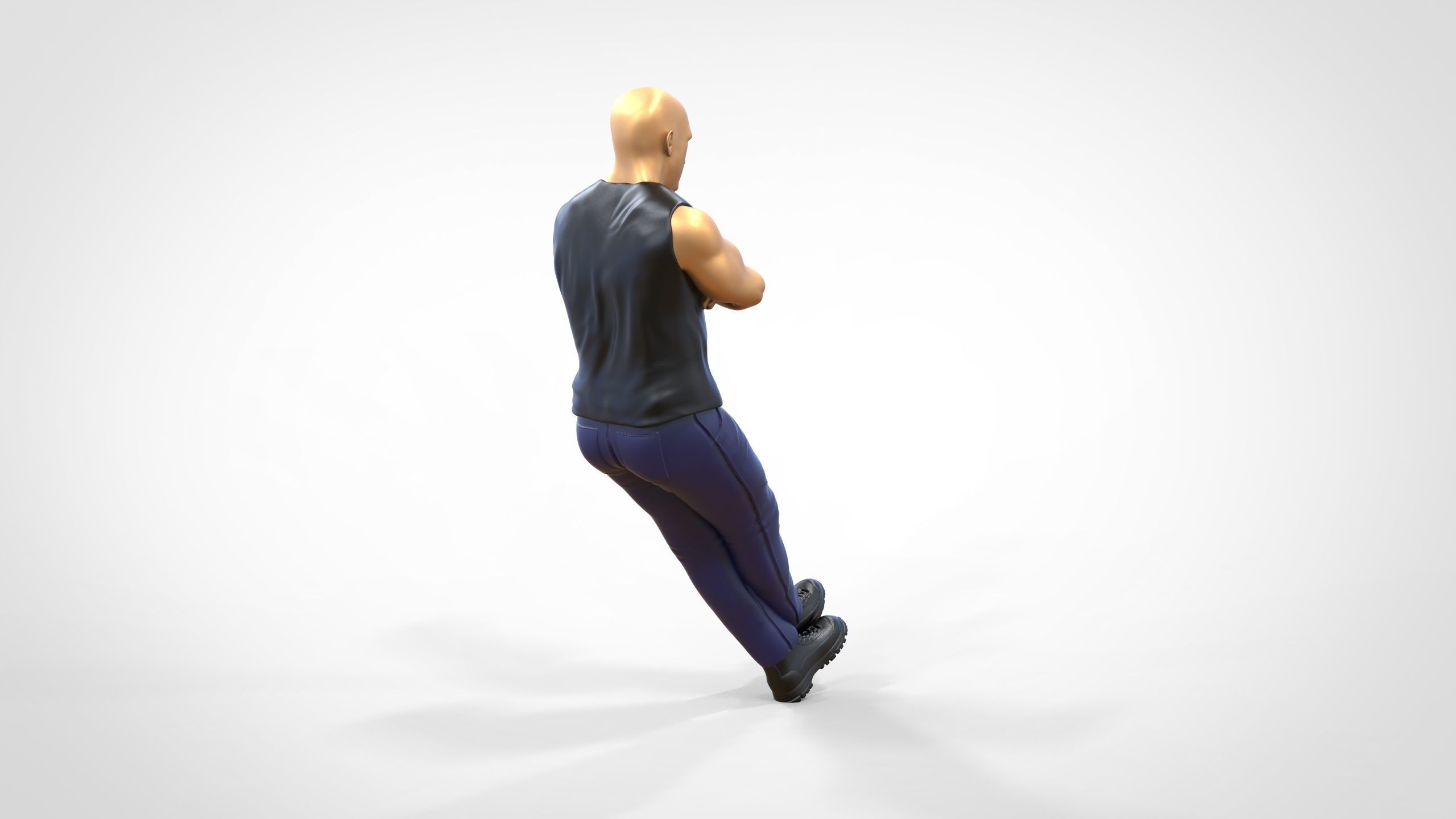 N2 F9 Dominic Toretto Vin Diesel in fast and furious 3D print model_21