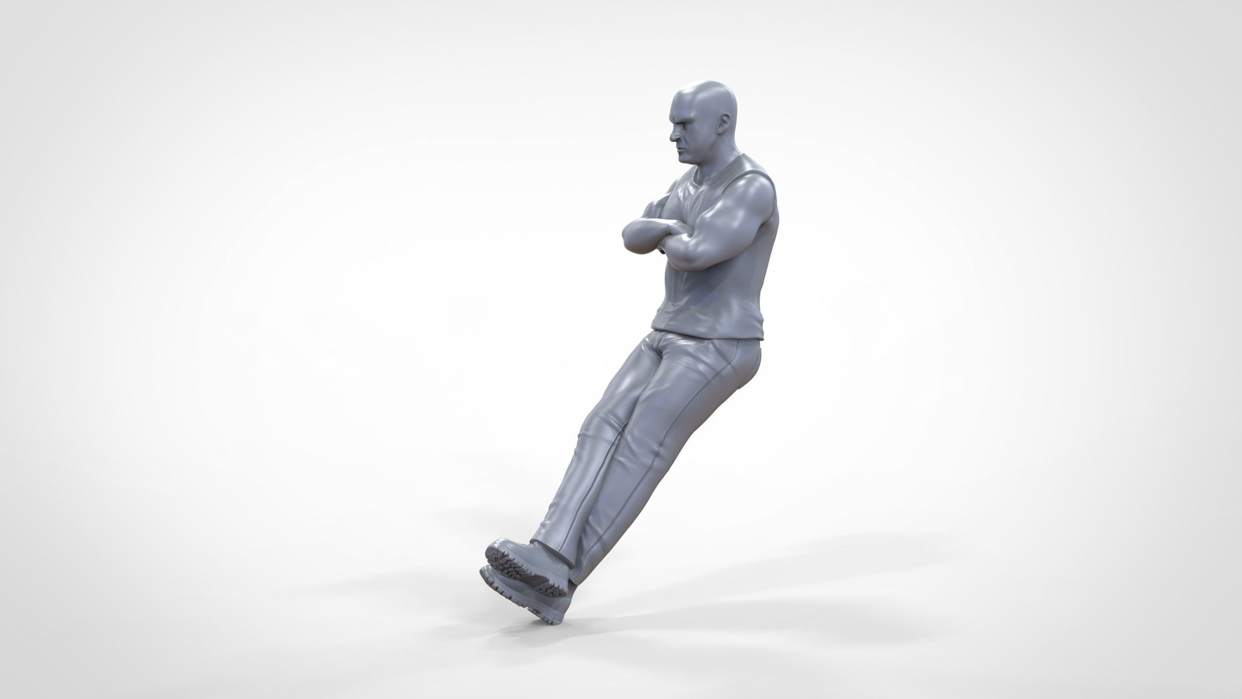 N2 F9 Dominic Toretto Vin Diesel in fast and furious 3D print model_41