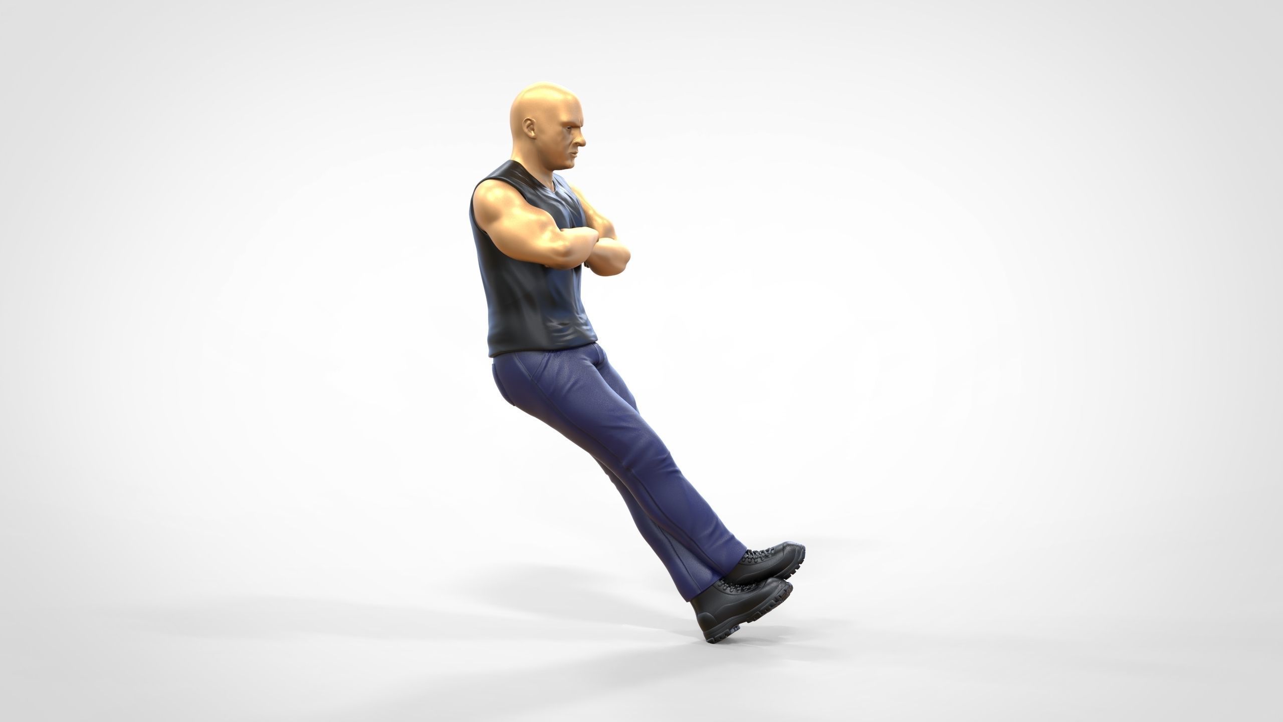 N2 F9 Dominic Toretto Vin Diesel in fast and furious 3D print model_28