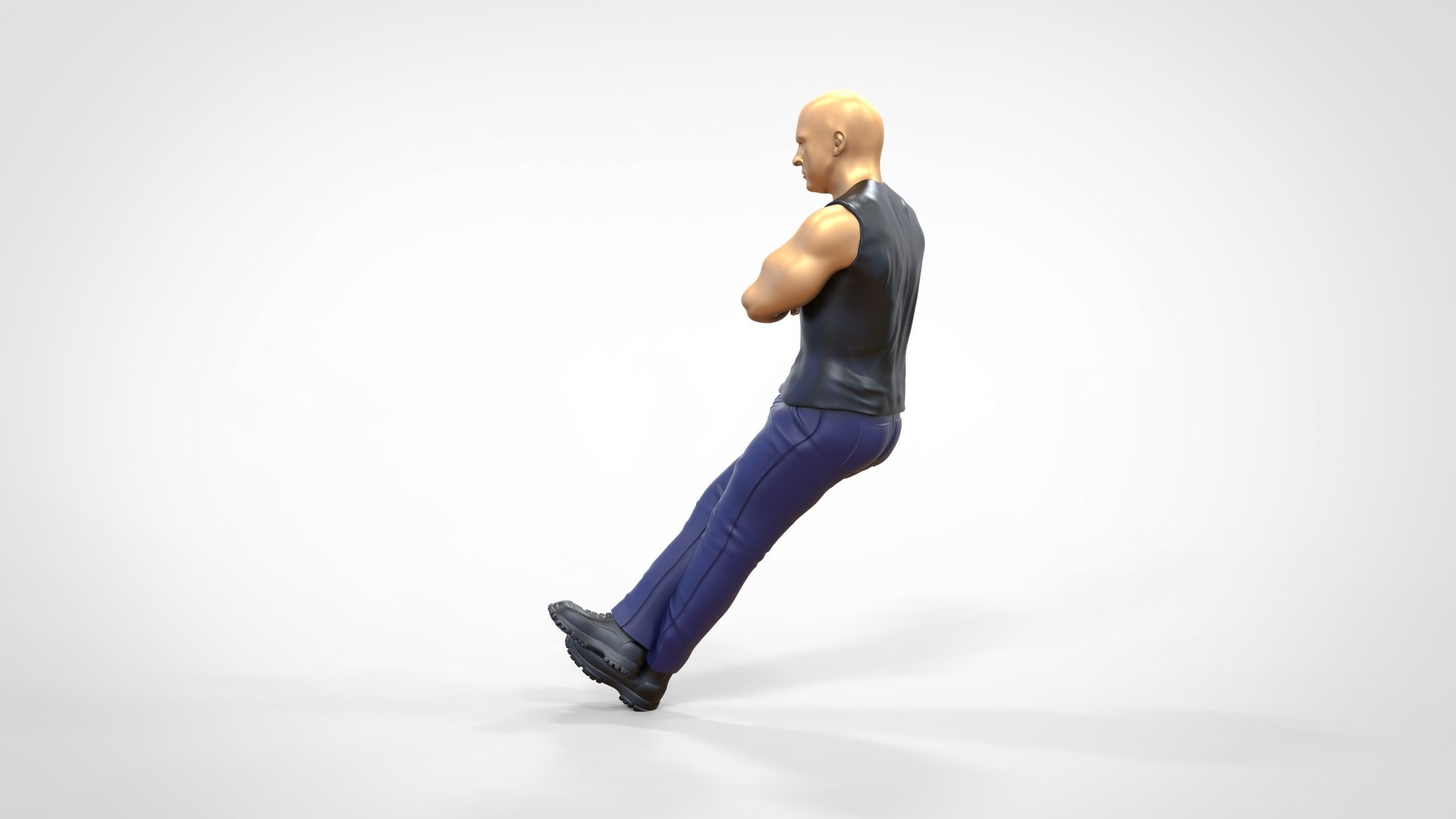 N2 F9 Dominic Toretto Vin Diesel in fast and furious 3D print model_10