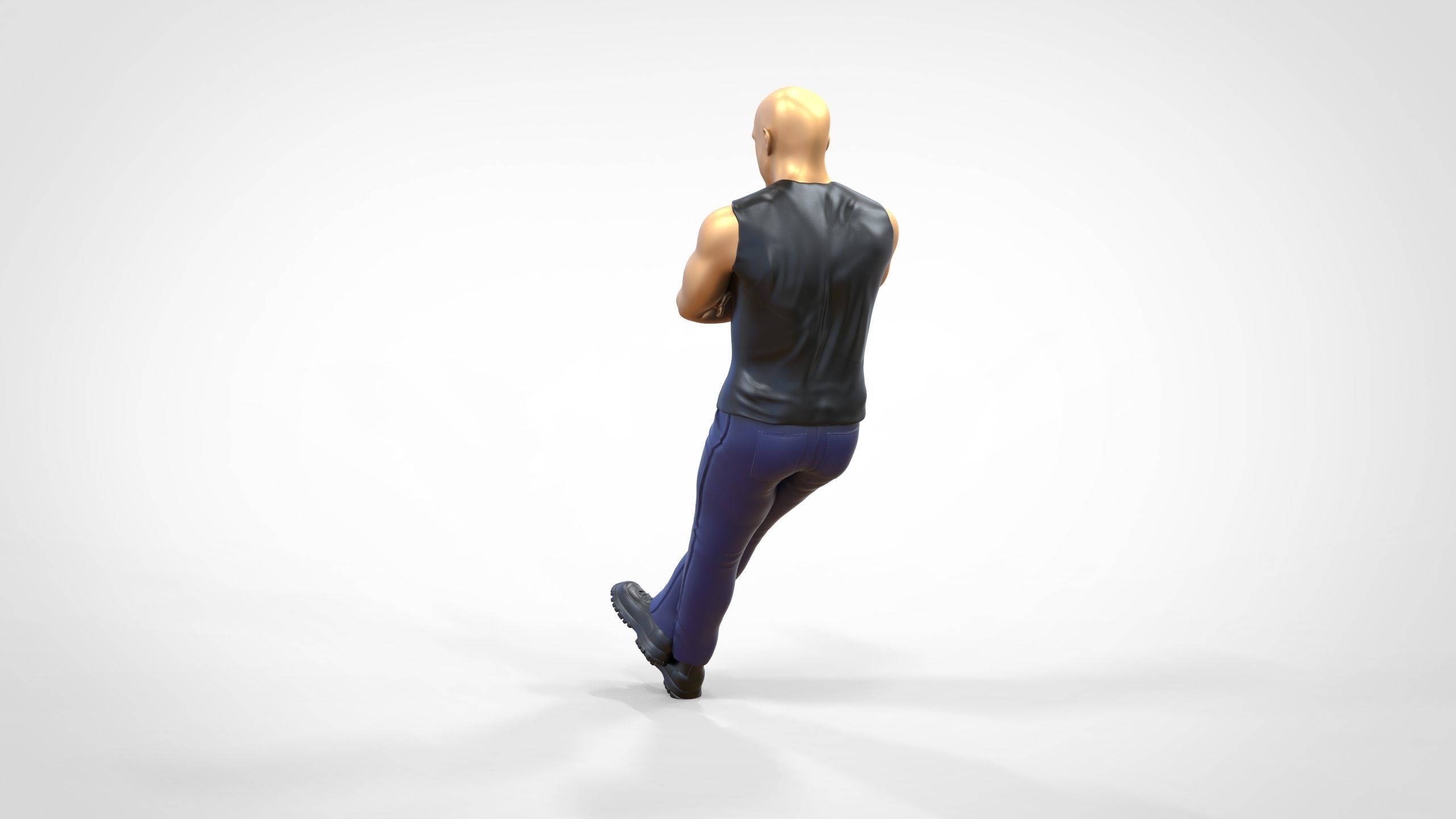 N2 F9 Dominic Toretto Vin Diesel in fast and furious 3D print model_14