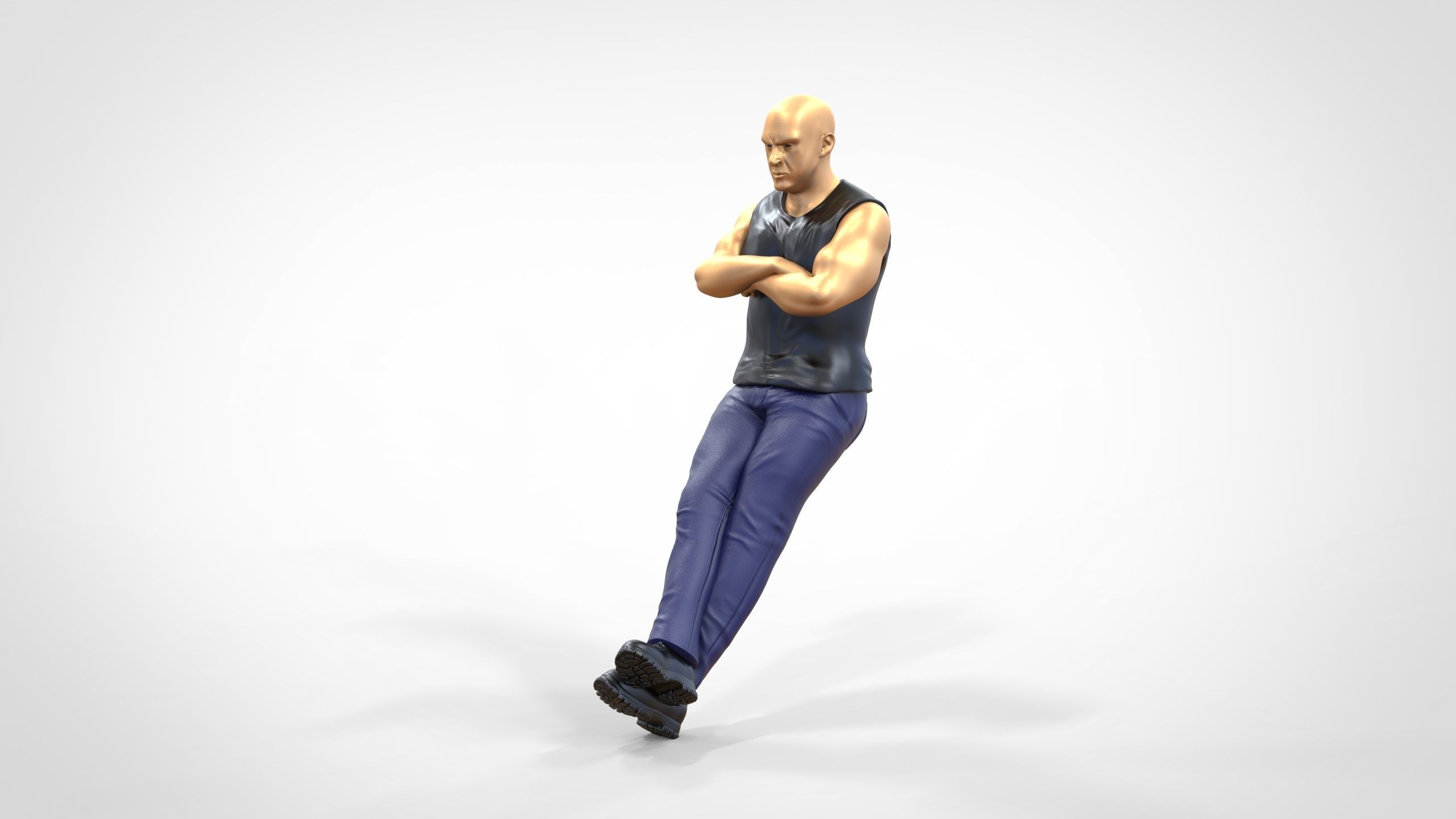 N2 F9 Dominic Toretto Vin Diesel in fast and furious 3D print model_3