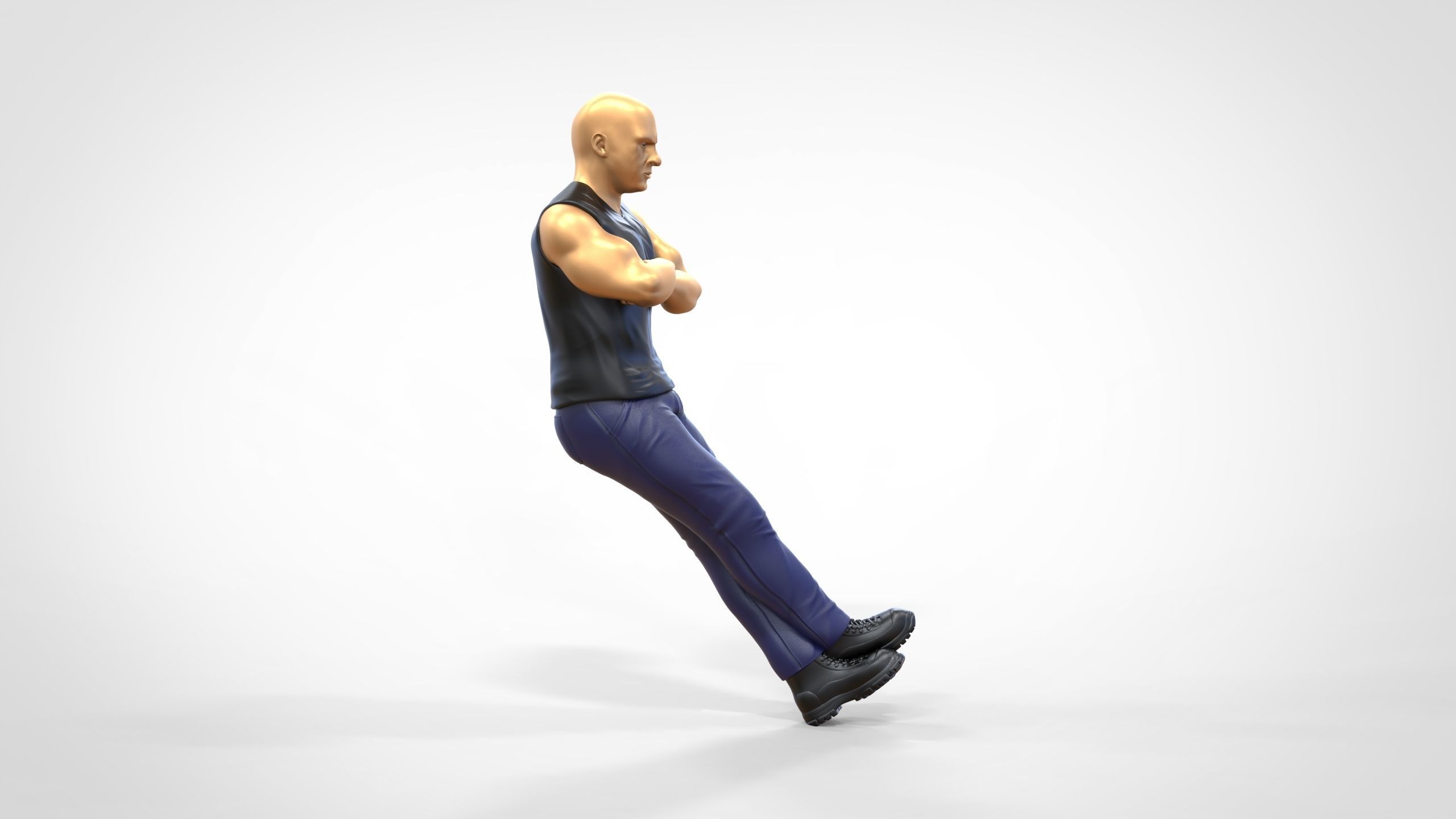 N2 F9 Dominic Toretto Vin Diesel in fast and furious 3D print model_27