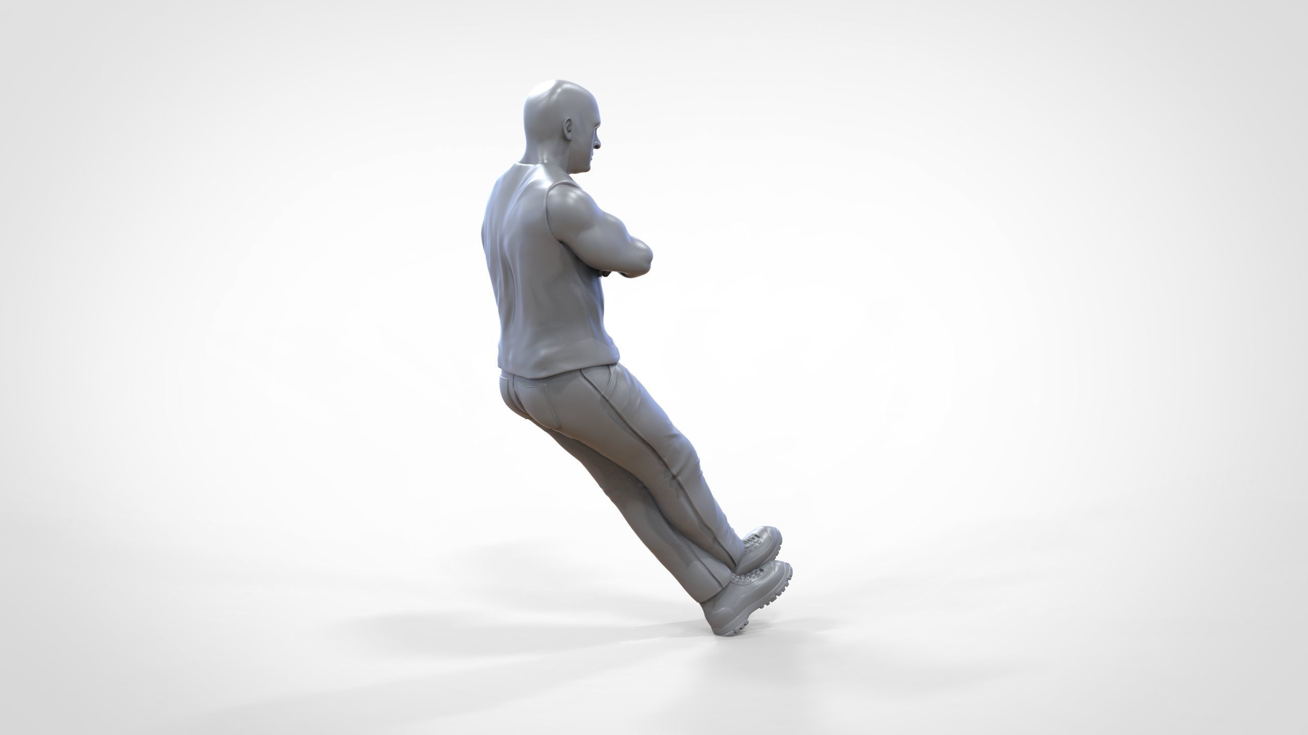 N2 F9 Dominic Toretto Vin Diesel in fast and furious 3D print model_47