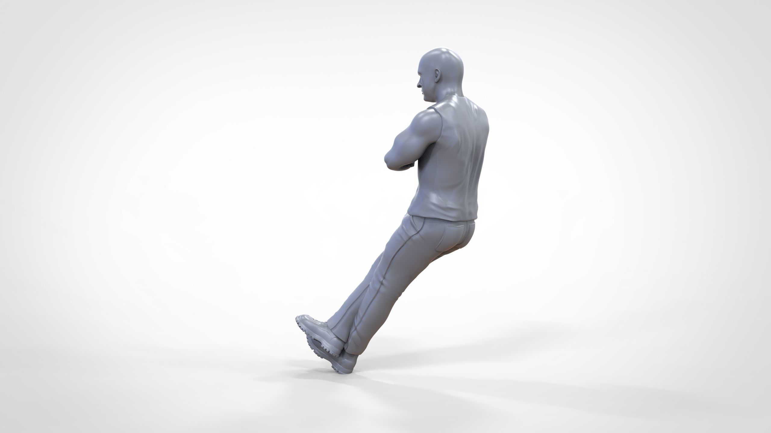 N2 F9 Dominic Toretto Vin Diesel in fast and furious 3D print model_43