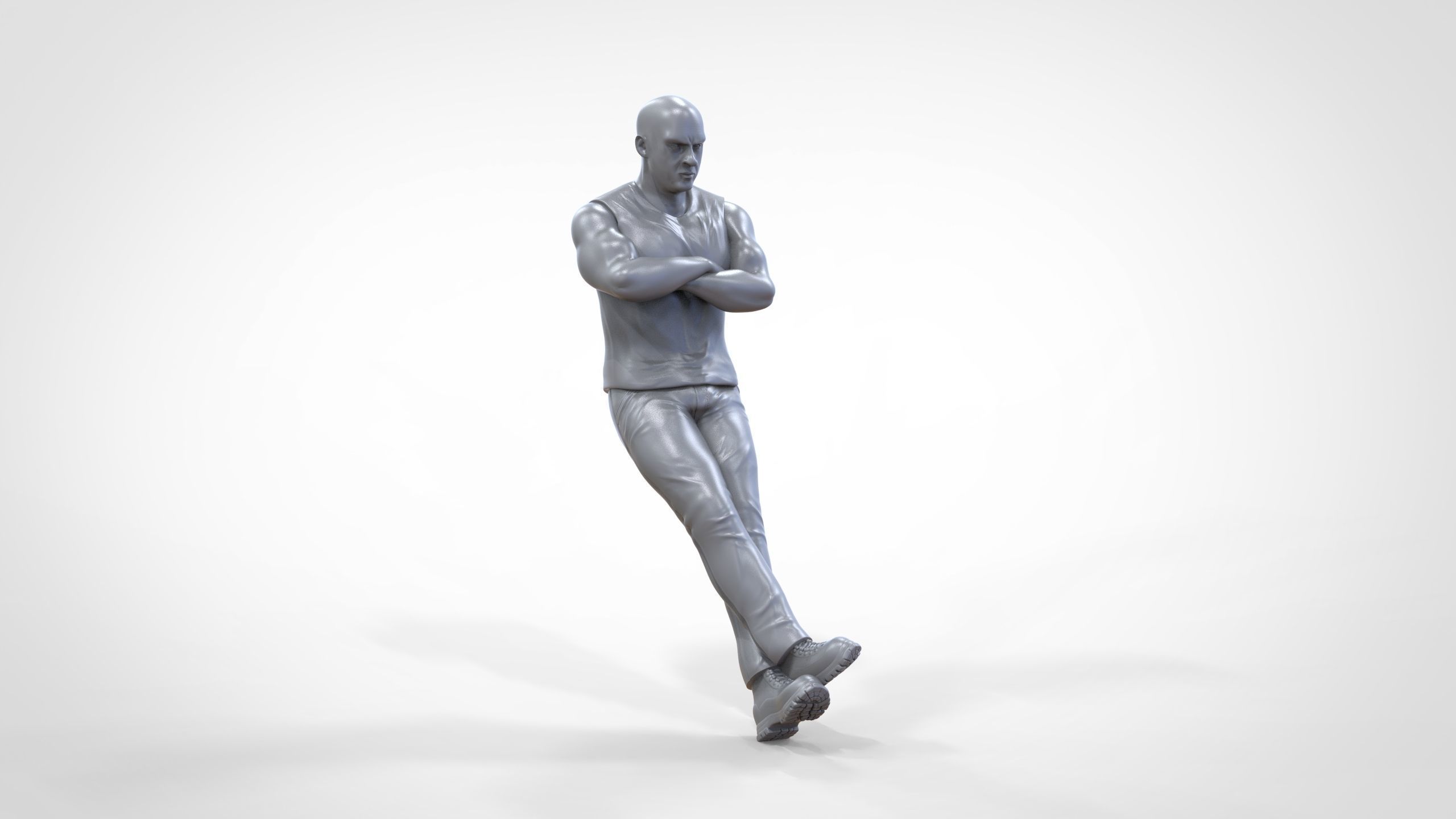 N2 F9 Dominic Toretto Vin Diesel in fast and furious 3D print model_38