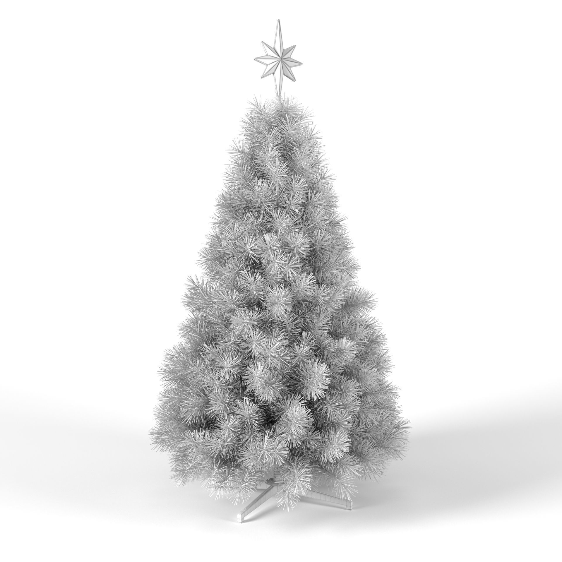 Christmas Tree with Animated Lights - Set 1 3D model_12