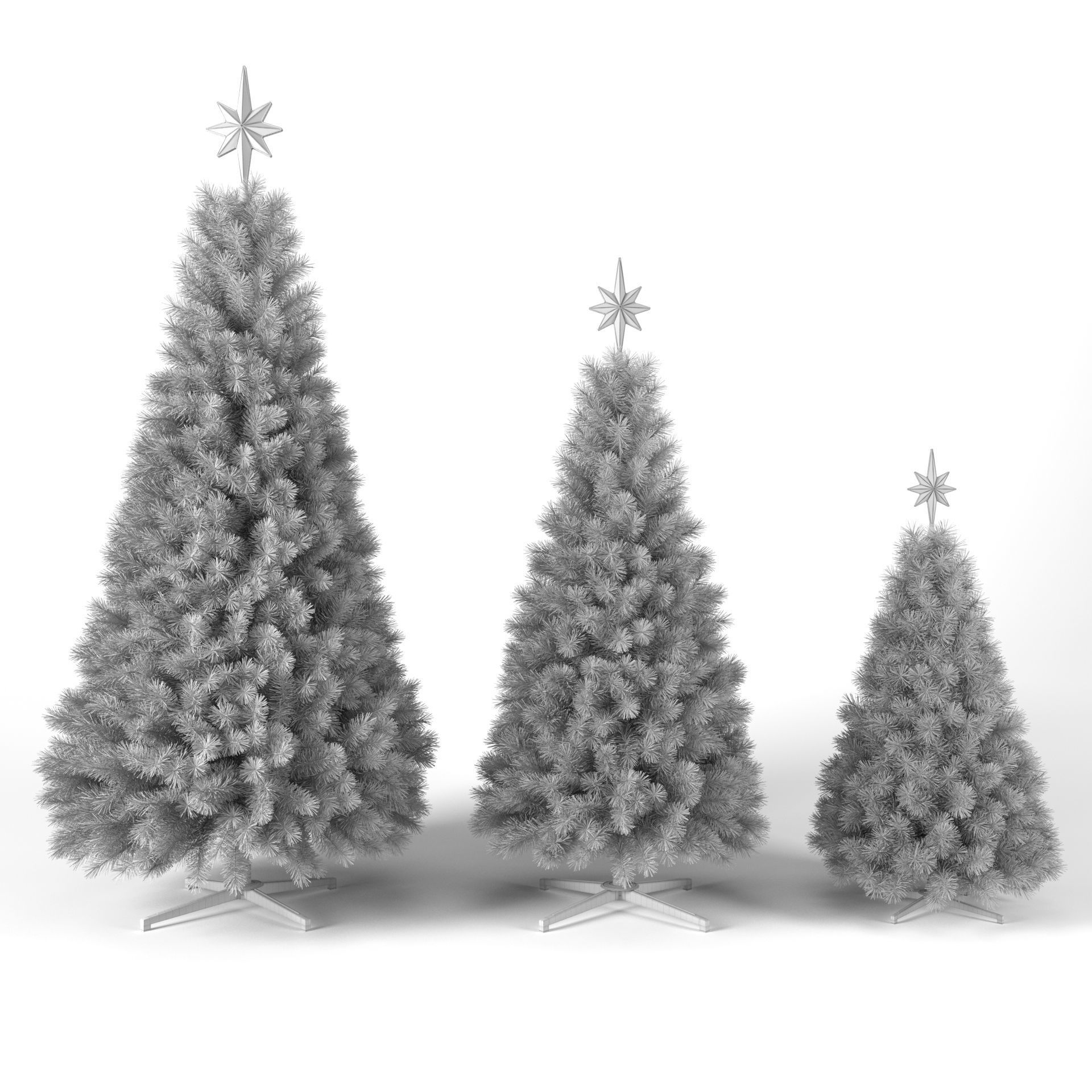 Christmas Tree with Animated Lights - Set 1 3D model_17