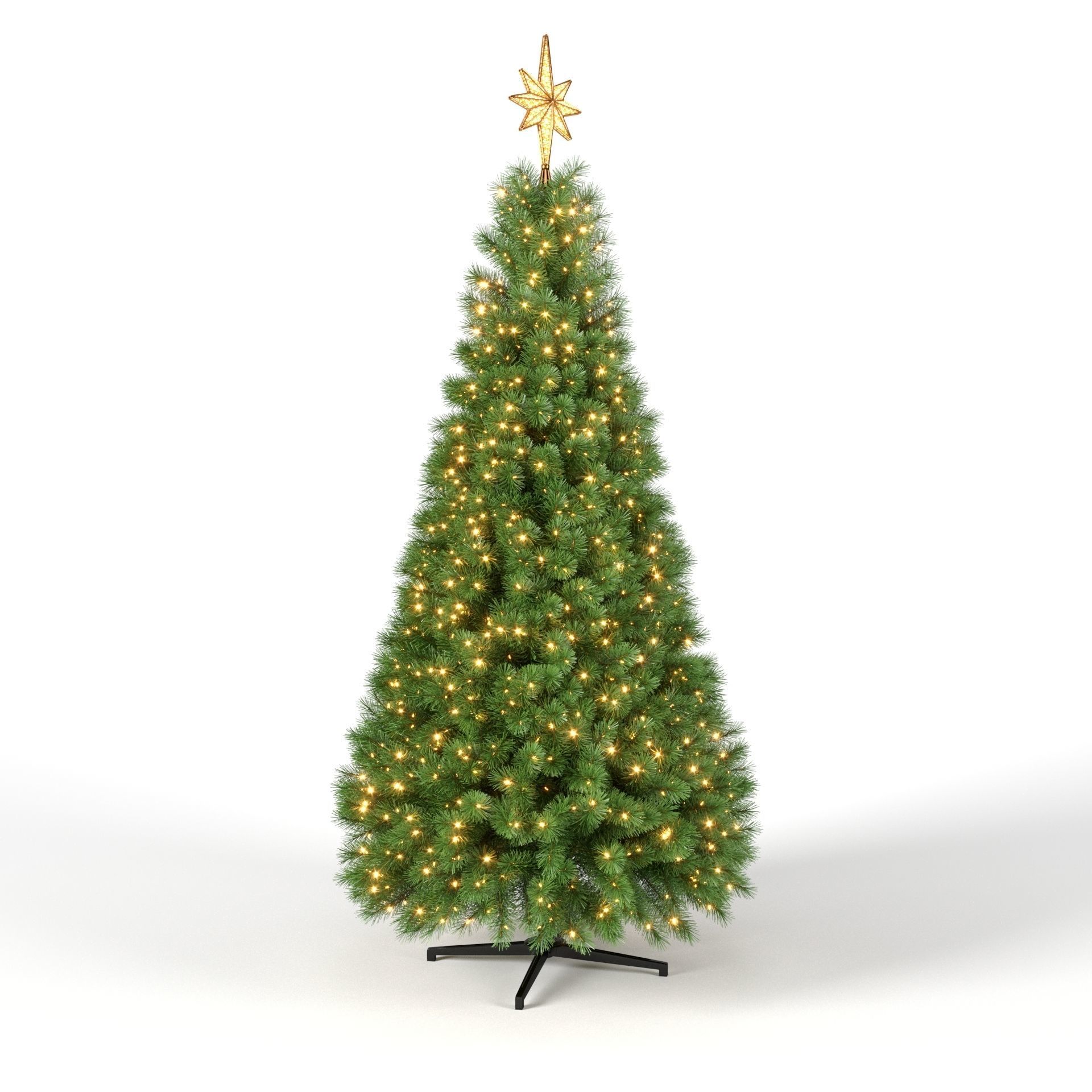 Christmas Tree with Animated Lights - Set 1 3D model_8