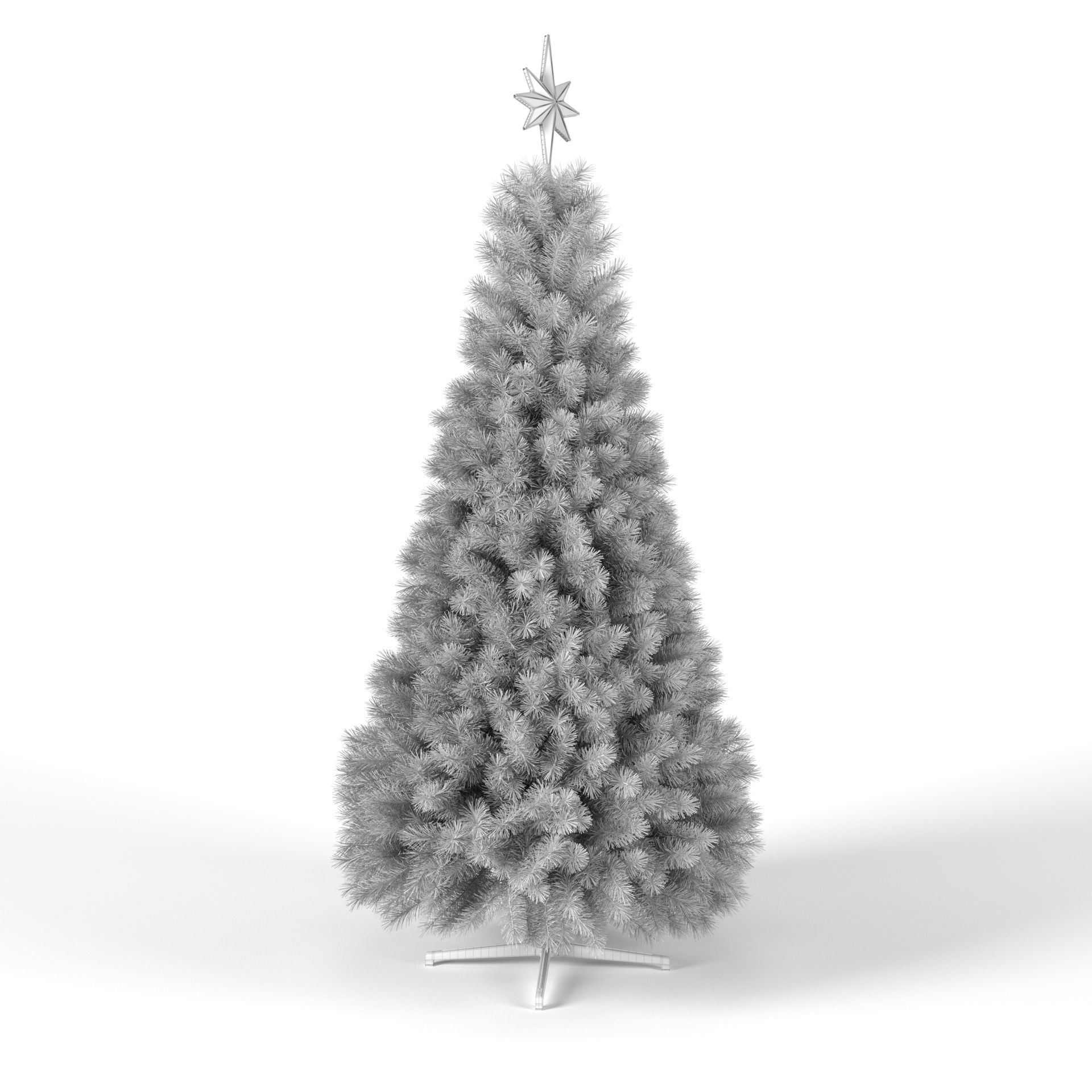 Christmas Tree with Animated Lights - Set 1 3D model_14