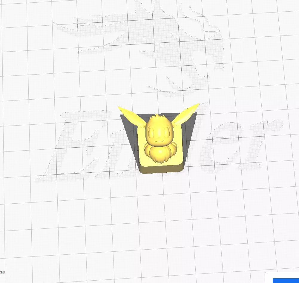 Eevee Keycap 3D Print 3D print model