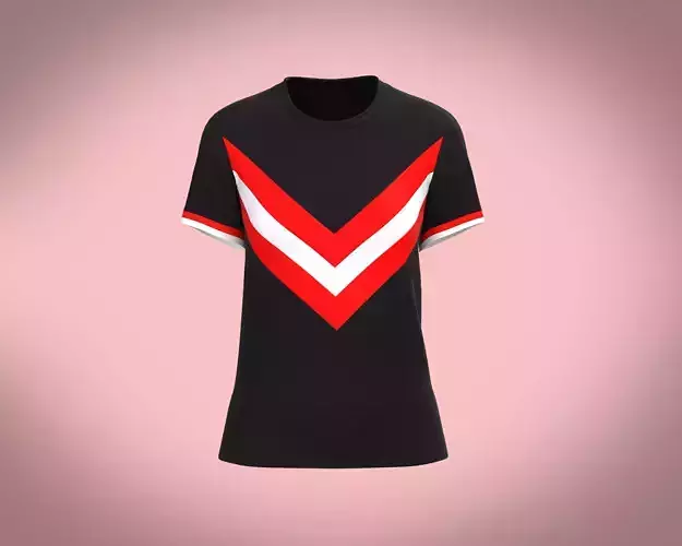 Ladies Black and Red Tops