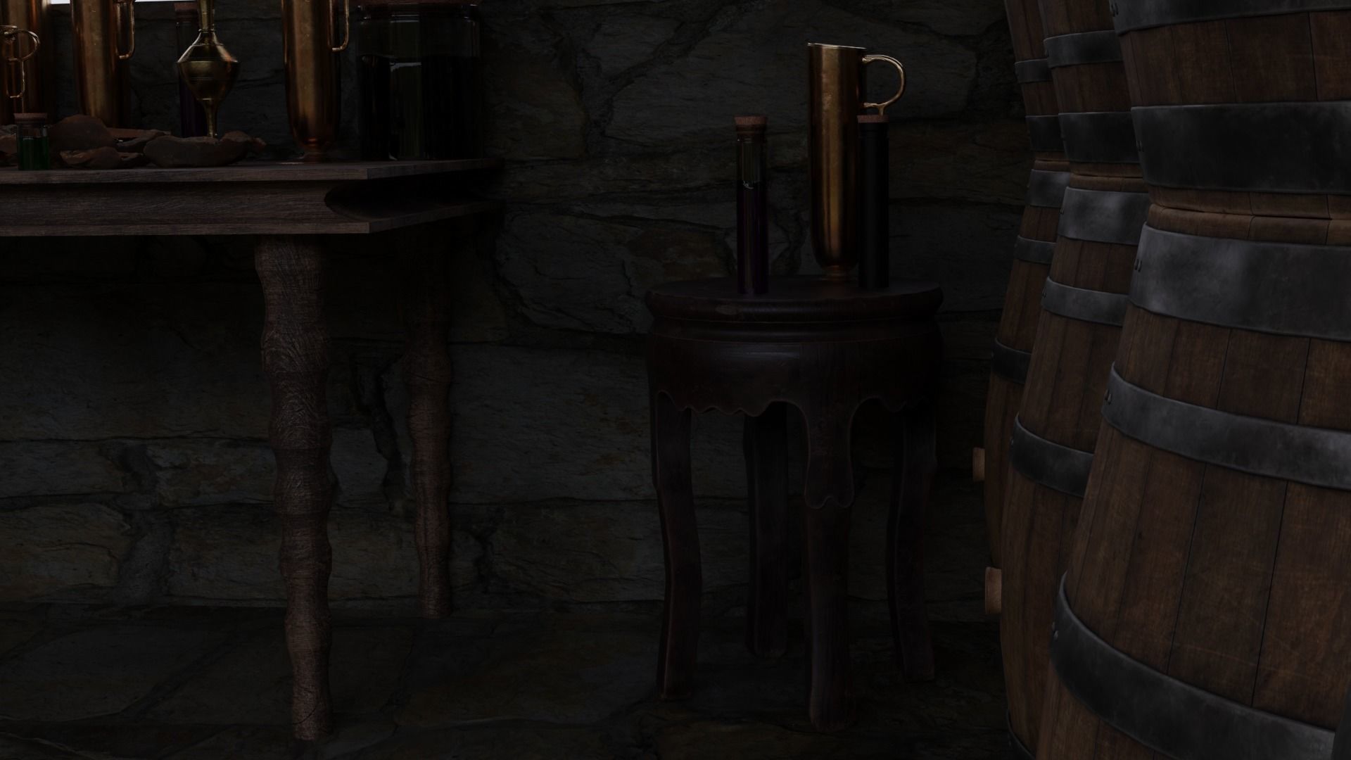 Alchemists Workshop 3D model_7