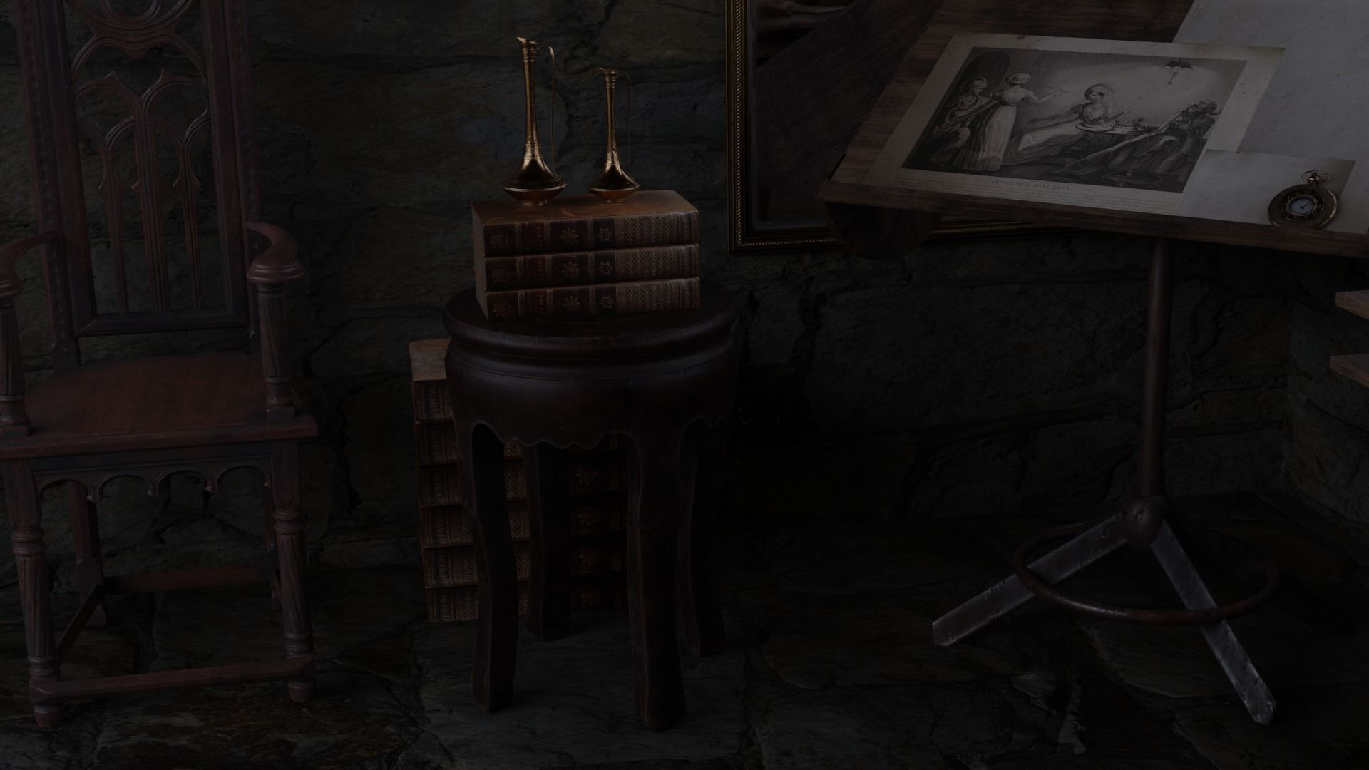 Alchemists Workshop 3D model_12