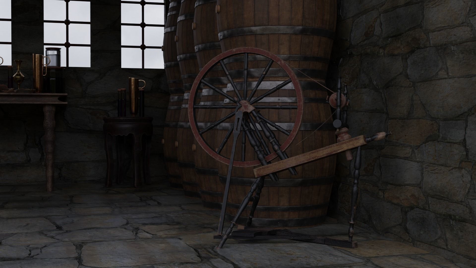 Alchemists Workshop 3D model_6