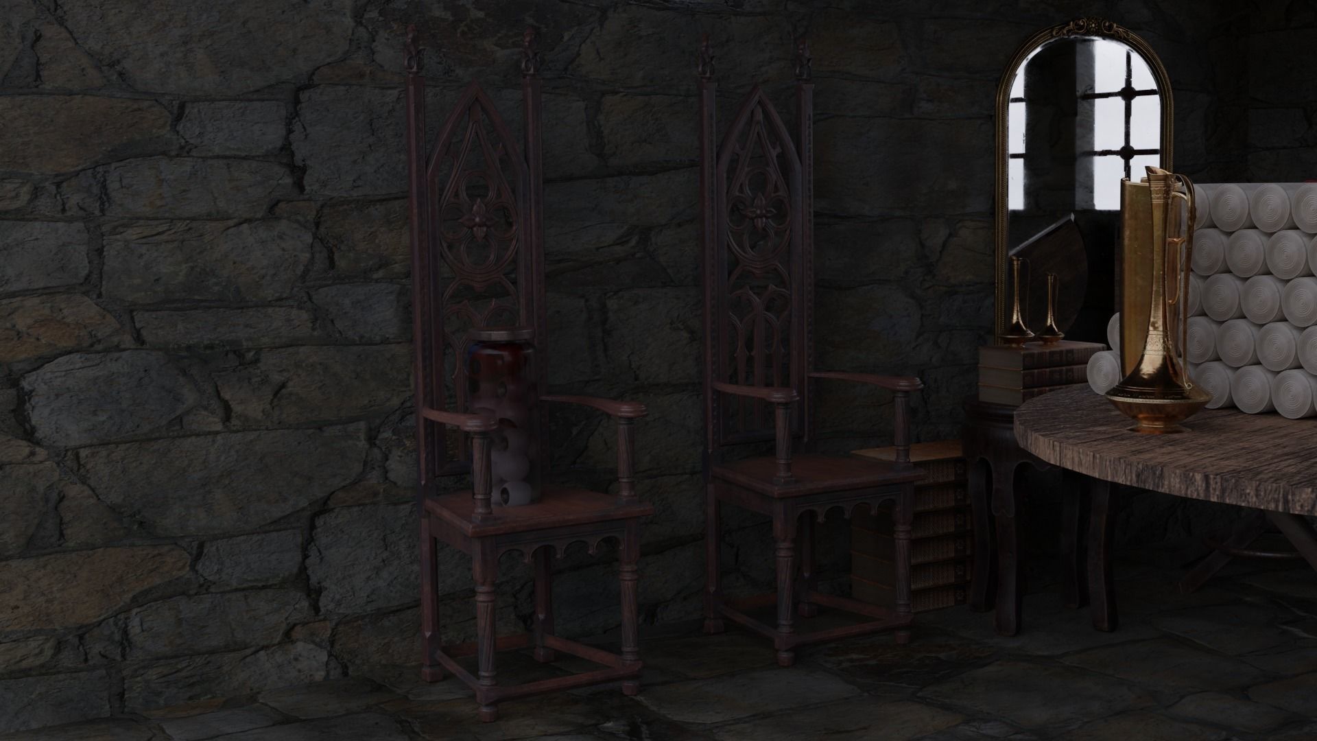 Alchemists Workshop 3D model_14