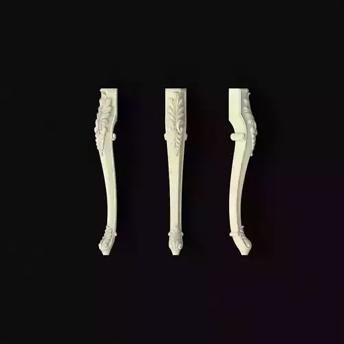 leg High quality 3d models for processing on a cnc machine 