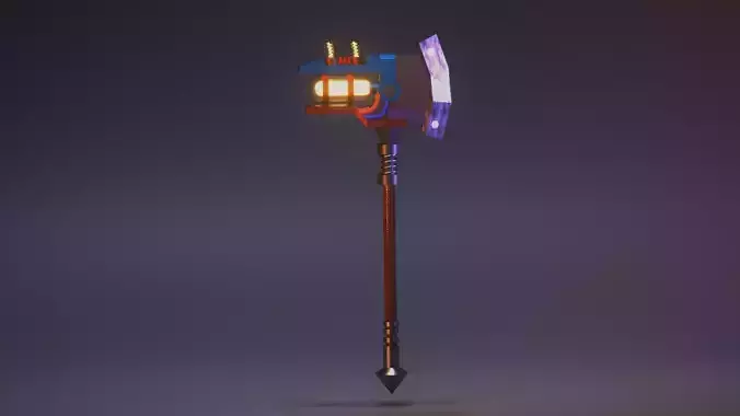 Cyber-axe axe with lights