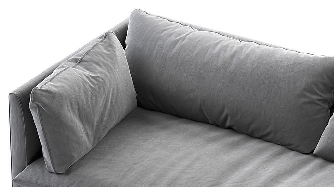 West elm Shelter Queen Sleeper Sofa 3D model 7