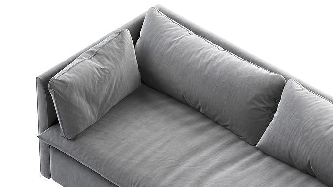 West elm Shelter Queen Sleeper Sofa 3D model 5
