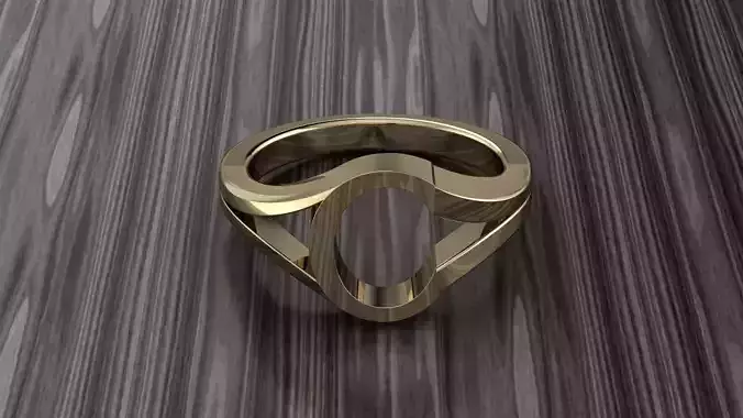 Jewelry Alphabet Ring  C
