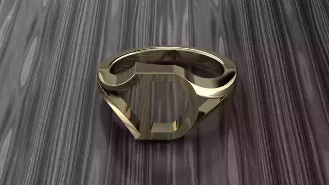 Jewelry Alphabet Ring  D