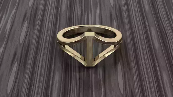 Jewelry Alphabet Ring I