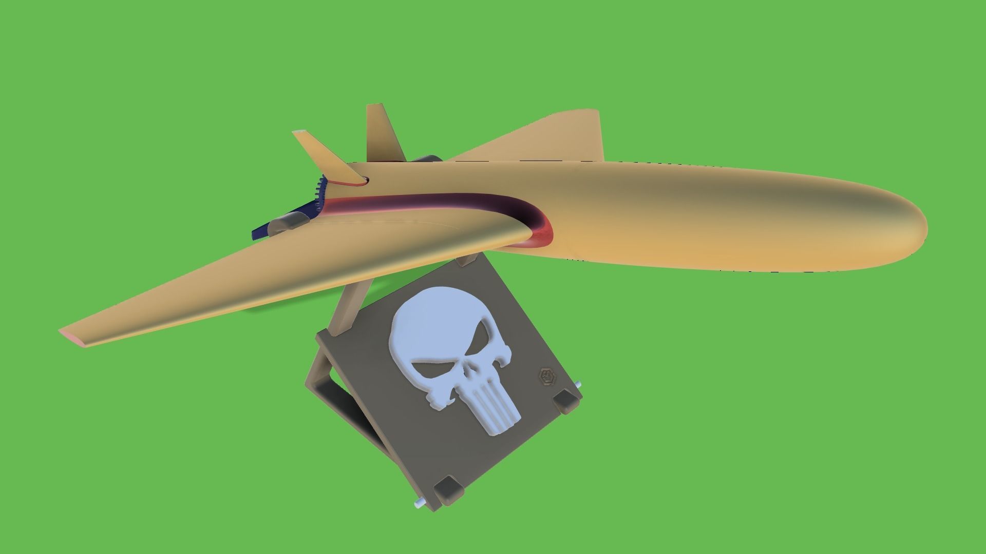 TUSAS TURNA IHA - Flying Home Decor 3D Print Airplane UAV 3D print model_5