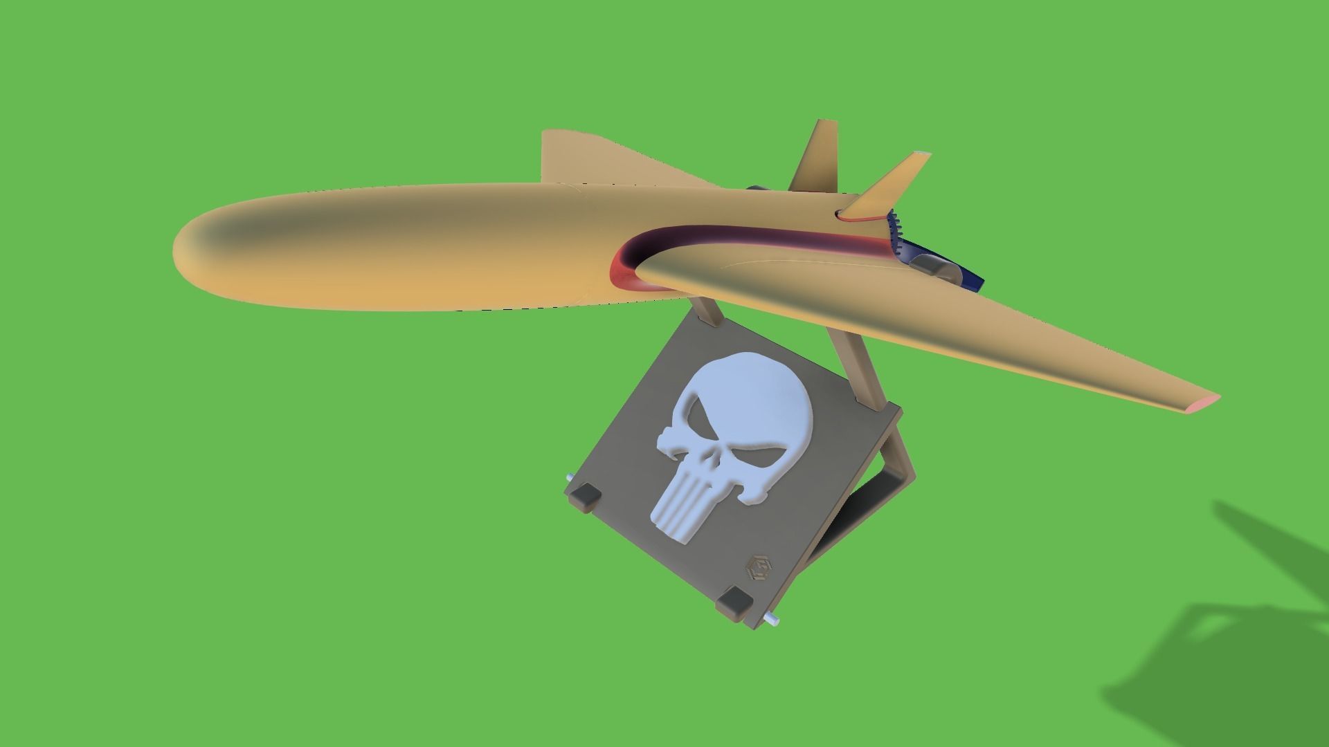 TUSAS TURNA IHA - Flying Home Decor 3D Print Airplane UAV 3D print model_3