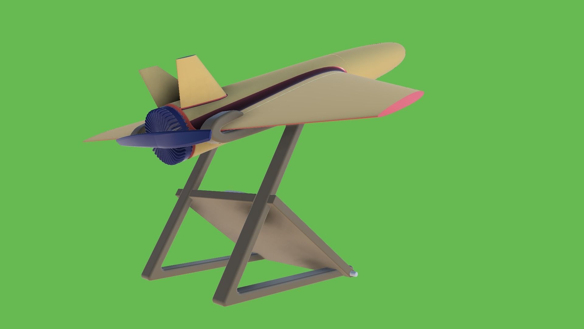 TUSAS TURNA IHA - Flying Home Decor 3D Print Airplane UAV 3D print model_7