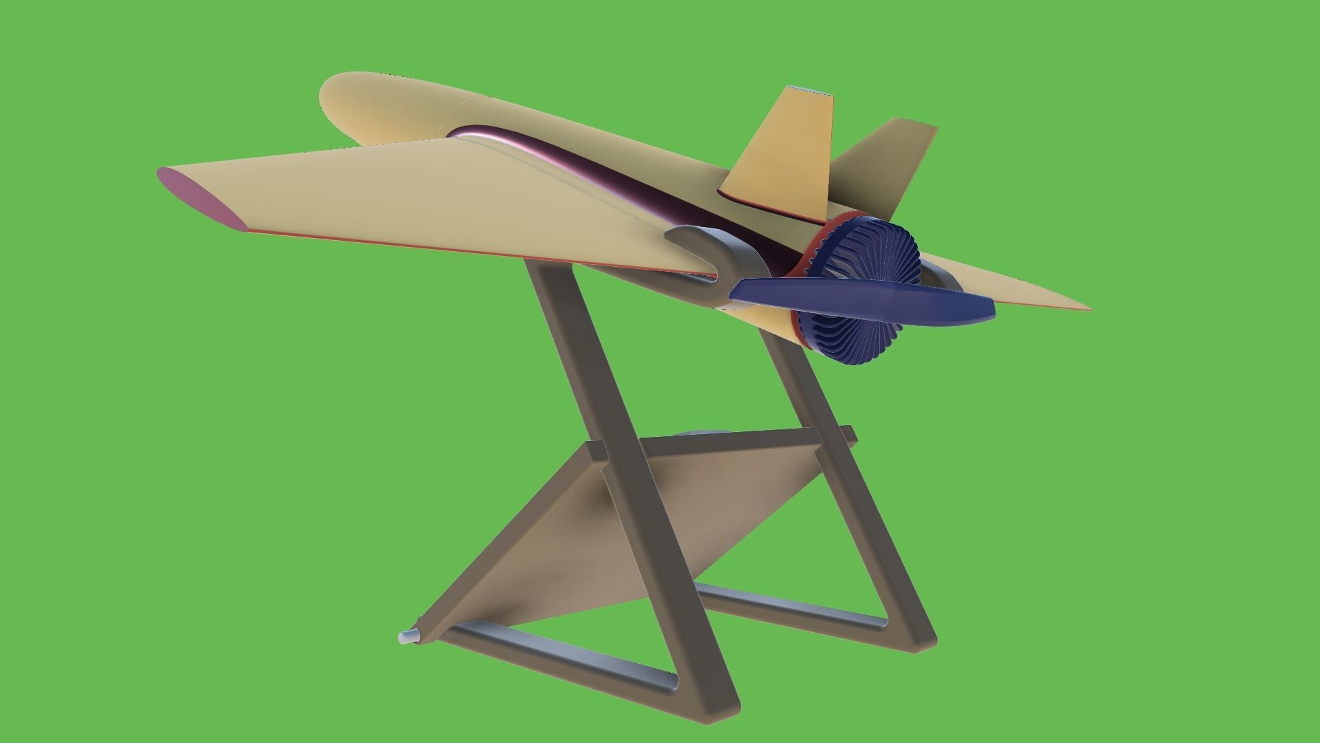 TUSAS TURNA IHA - Flying Home Decor 3D Print Airplane UAV 3D print model_10