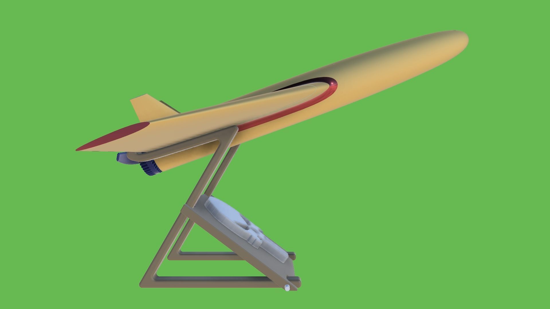 TUSAS TURNA IHA - Flying Home Decor 3D Print Airplane UAV 3D print model_6