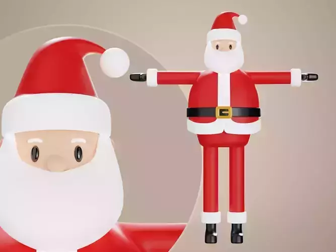 3D Character Santa Claus