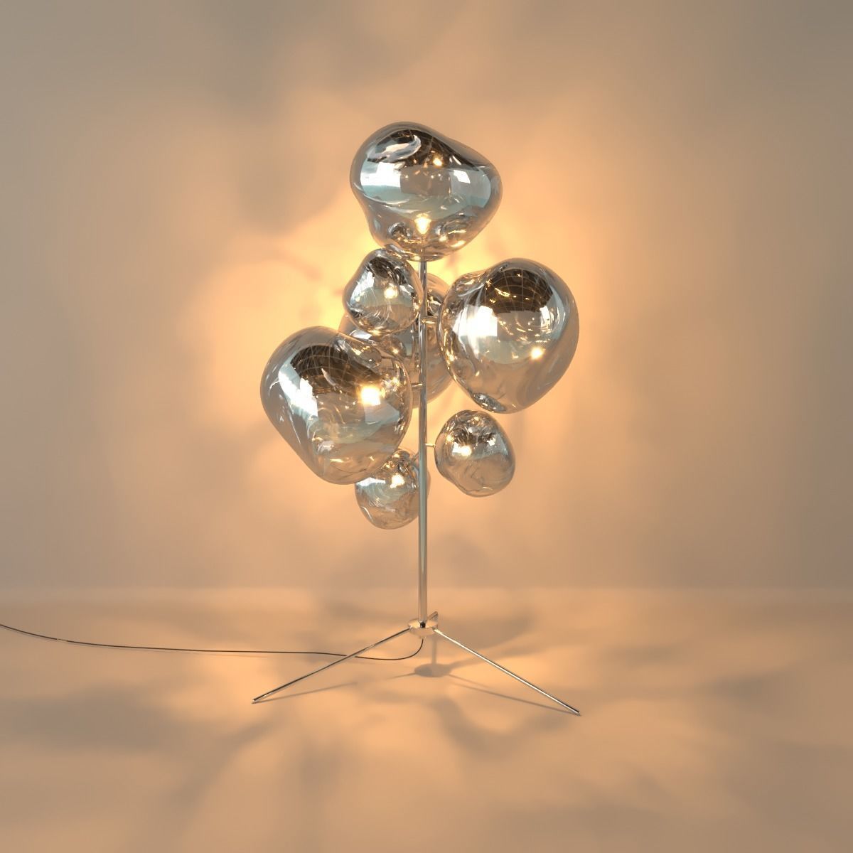 T Dixon MELT STAND Floor Lamp 3D model 3D model_12
