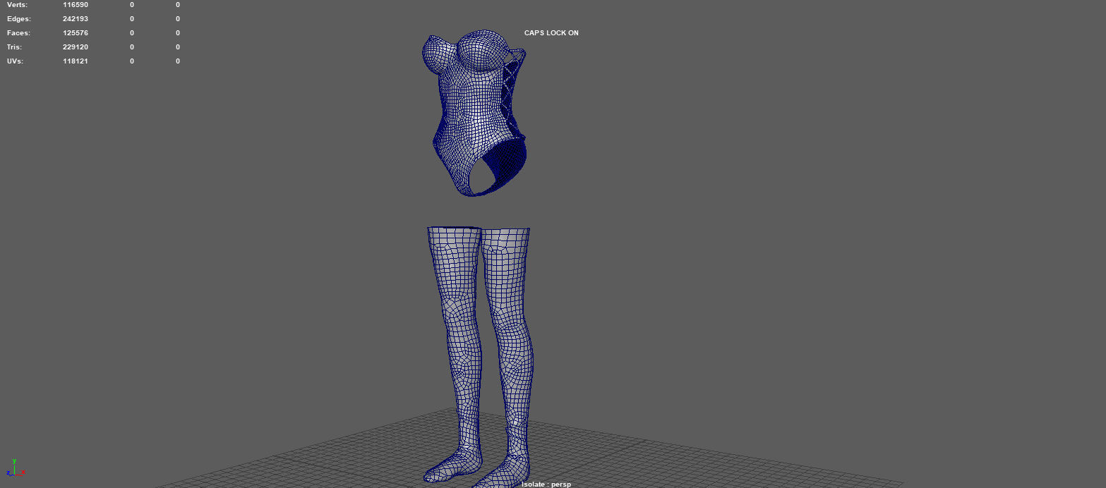 WOMANS UNDERWEAR Low-poly 3D model_15
