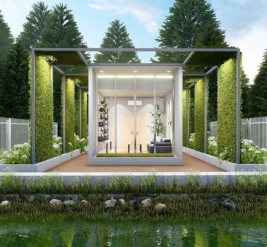 Lake House 3D model