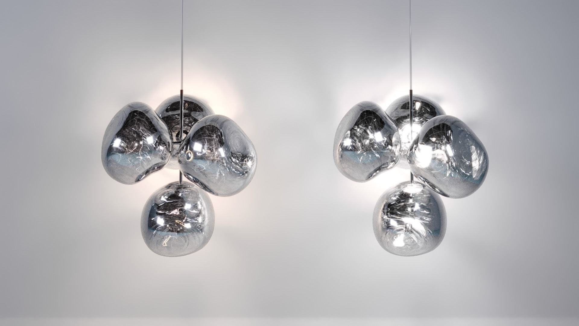  MELT LED CHANDELIER SMALL by Tom Dixon 3D model_2