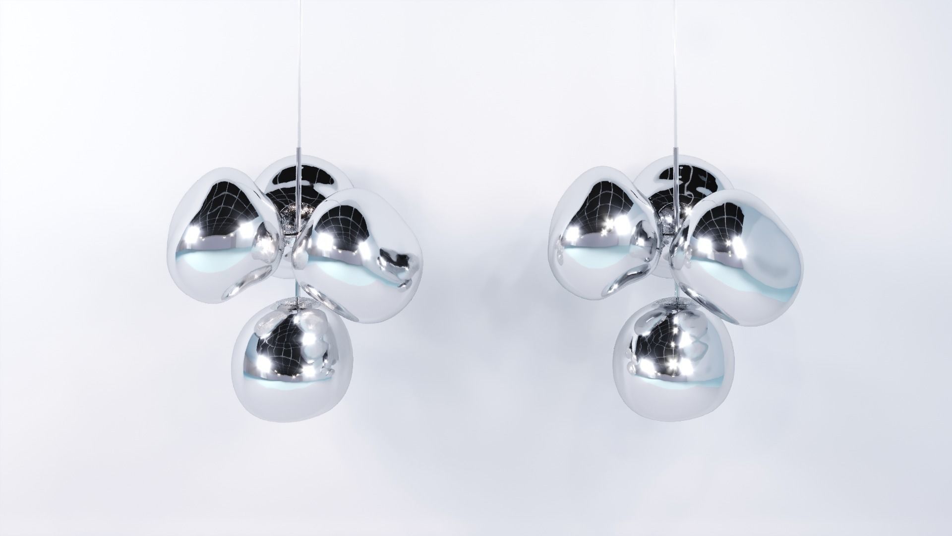  MELT LED CHANDELIER SMALL by Tom Dixon 3D model_3