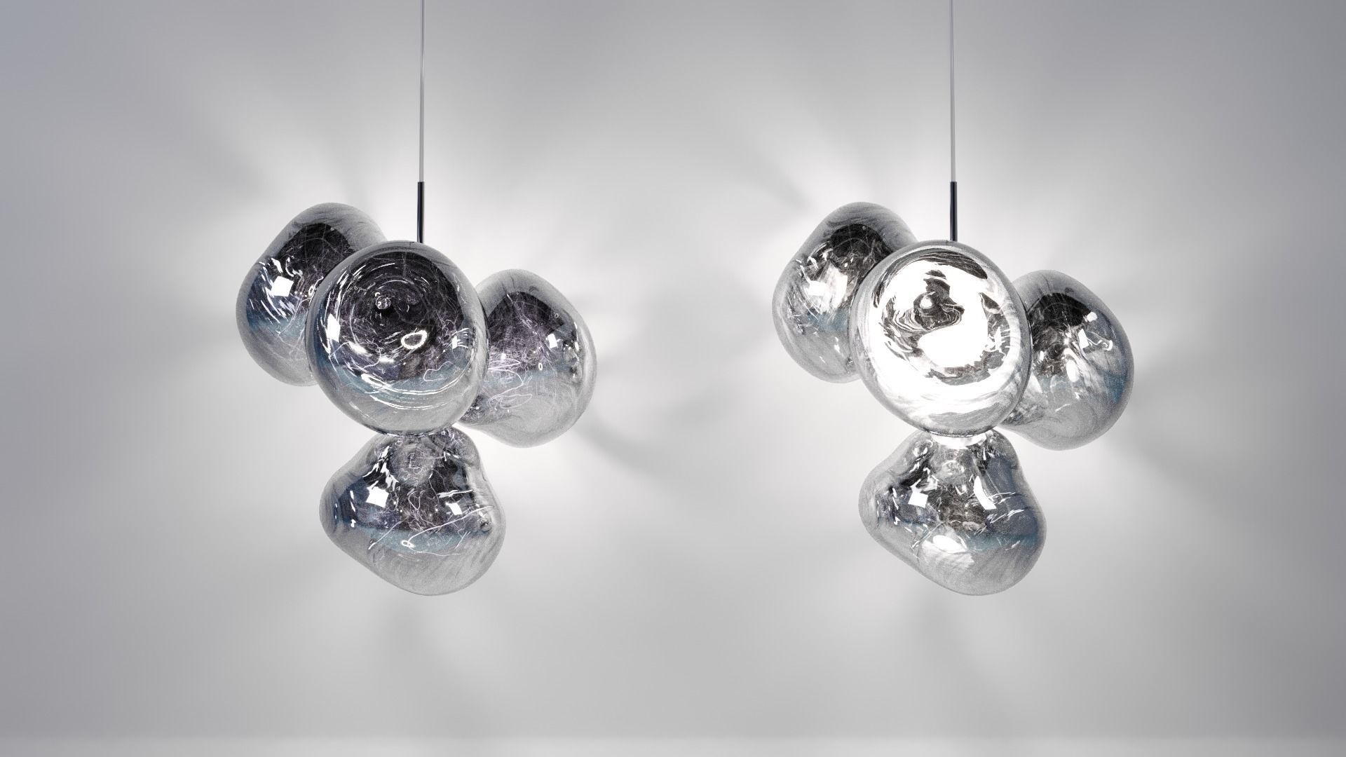  MELT LED CHANDELIER SMALL by Tom Dixon 3D model_9