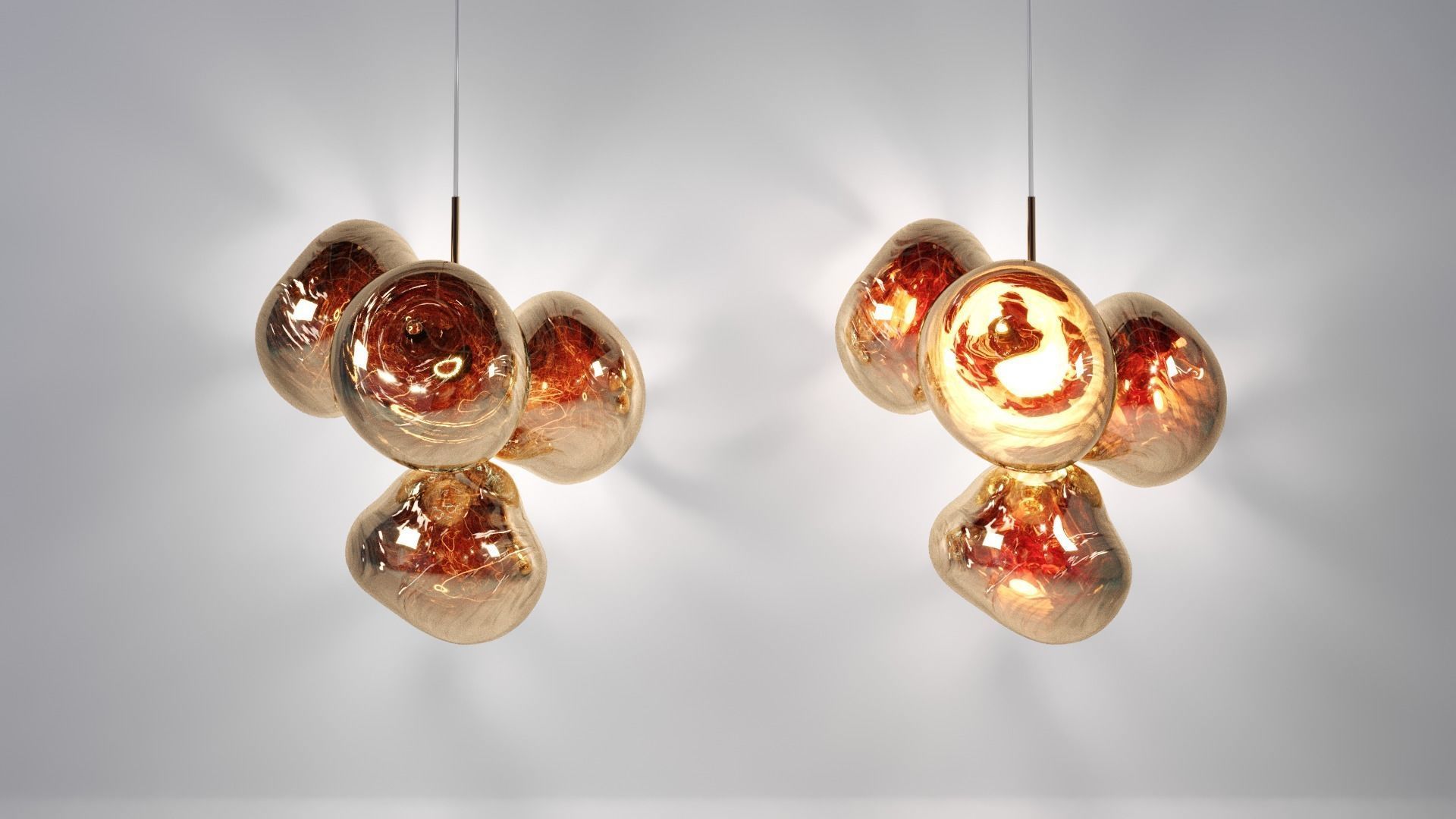  MELT LED CHANDELIER SMALL by Tom Dixon 3D model_8