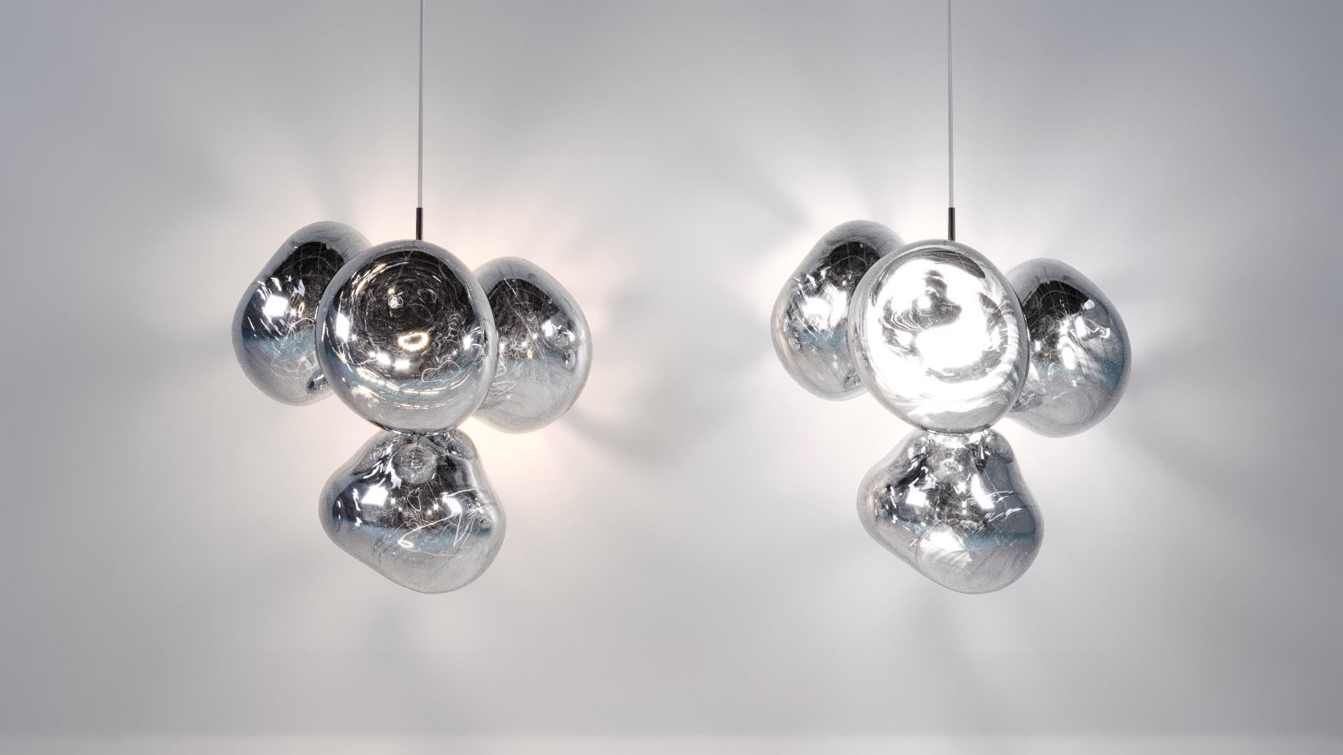  MELT LED CHANDELIER SMALL by Tom Dixon 3D model_1