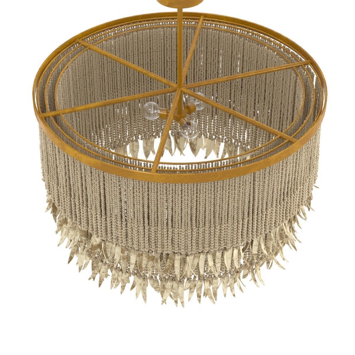 Arteriors baja chandelier 3D model_2