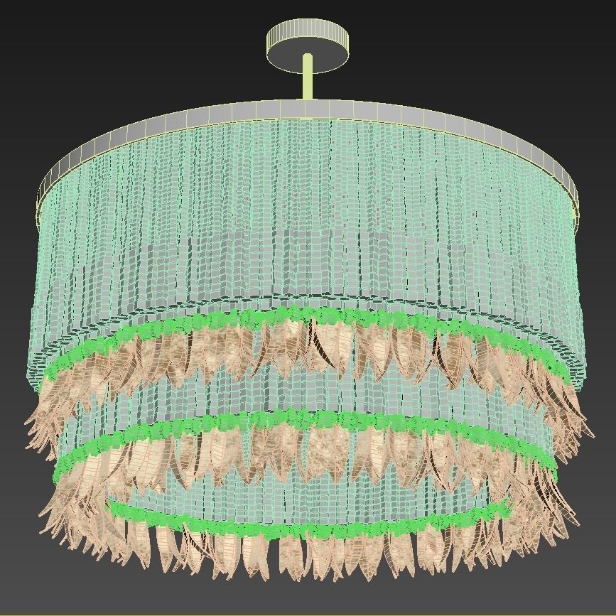Arteriors baja chandelier 3D model_6