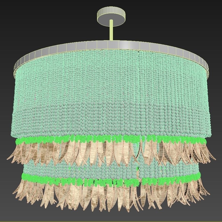 Arteriors baja chandelier 3D model_7